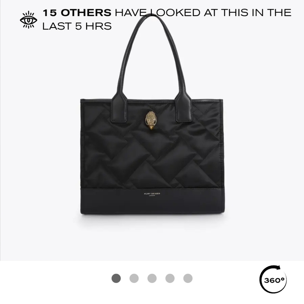 Kurt Geiger Small Recycled Shpper Bag With Dust Bag